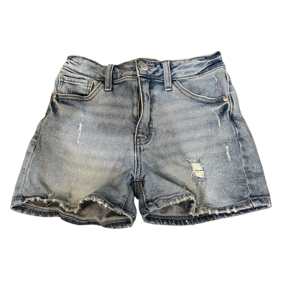 Art Class Blue Distressed Kids Shorts